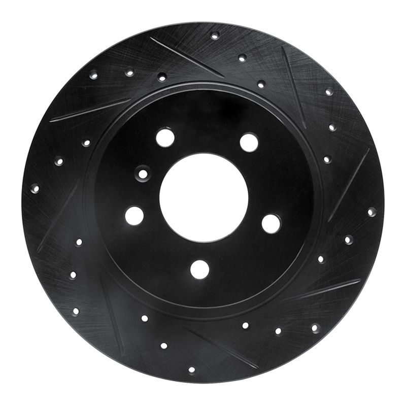 Buick Terraza Brake Rotor (1) - Rear Right - R1 Concepts - Drilled & Slotted - Black - 2005